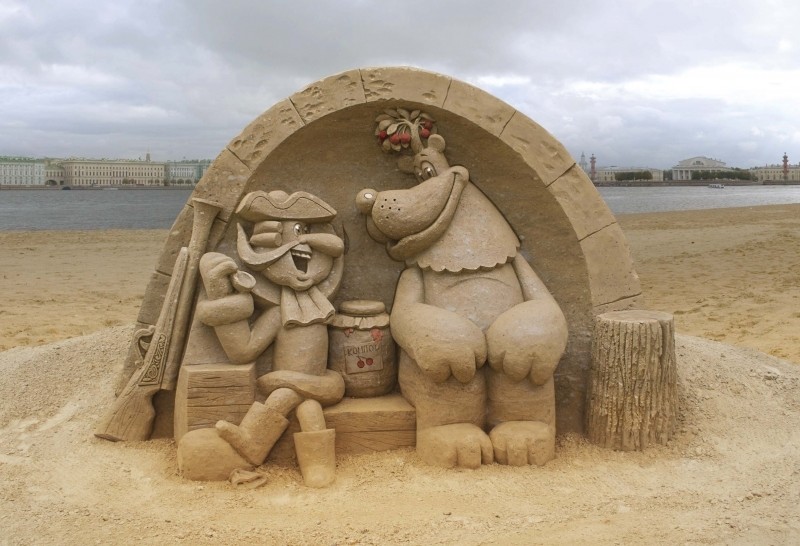 Фестиваль песчаных скульптур на Петропавловской крепости 2016